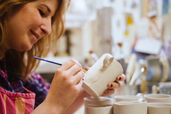 Valentijn workshop keramiek schilderen